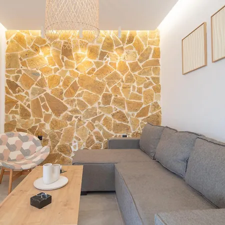 Semesterbostad Stone And Sea Retreat Serenity- Modern Stone Kos